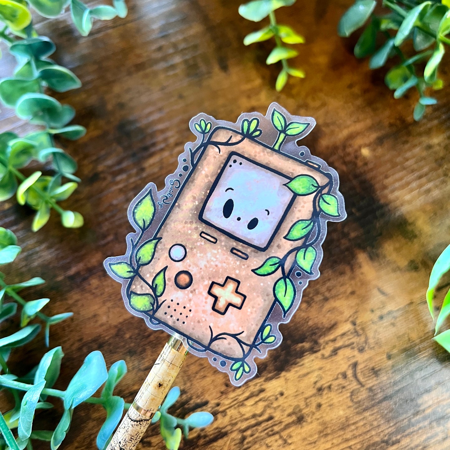 Cosy Retro Gamer Clear Sticker