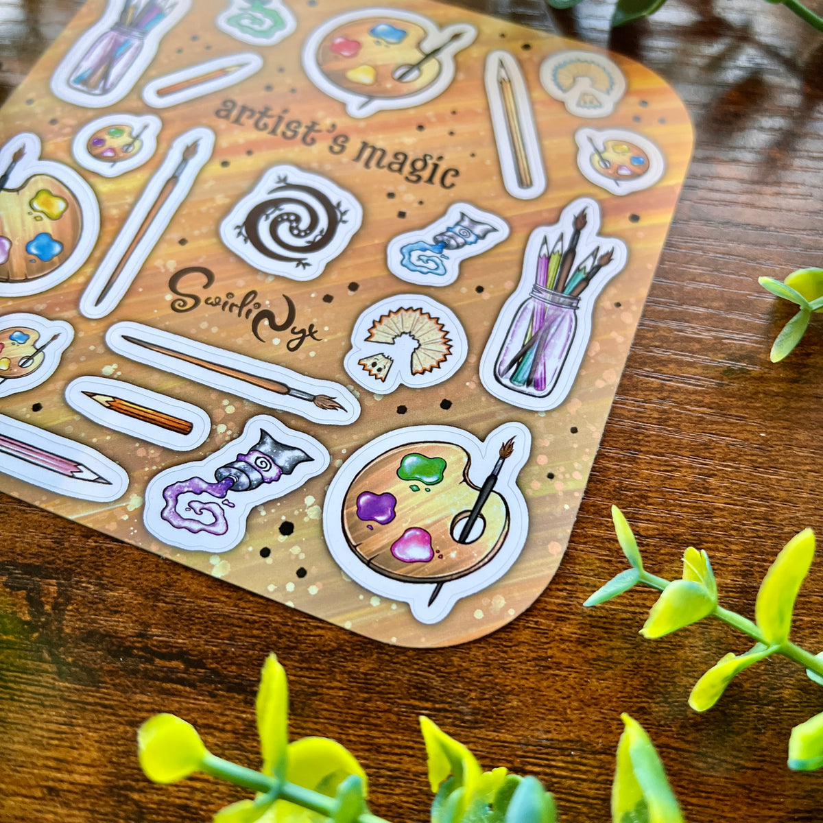 Artist's Magic Pastel Sticker Sheet