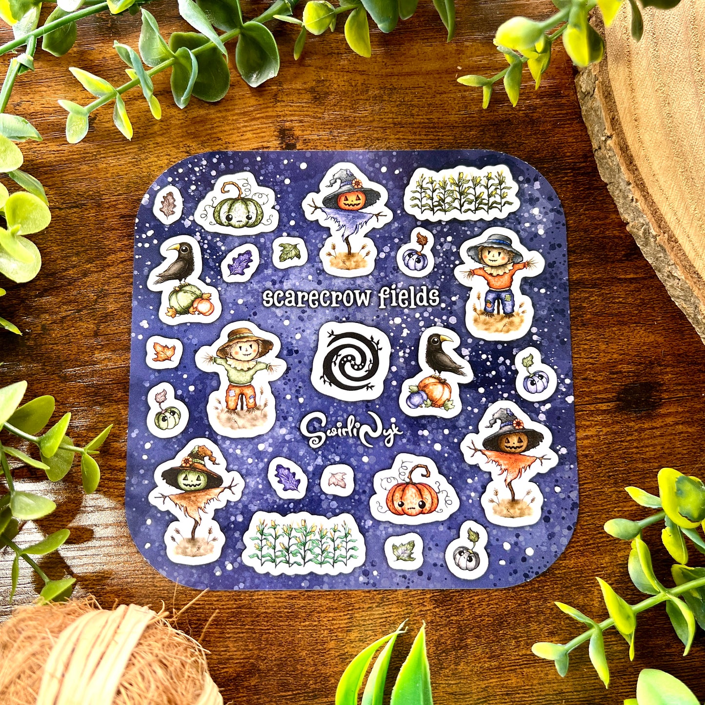 Dark Scarecrow Fields Sticker Sheet