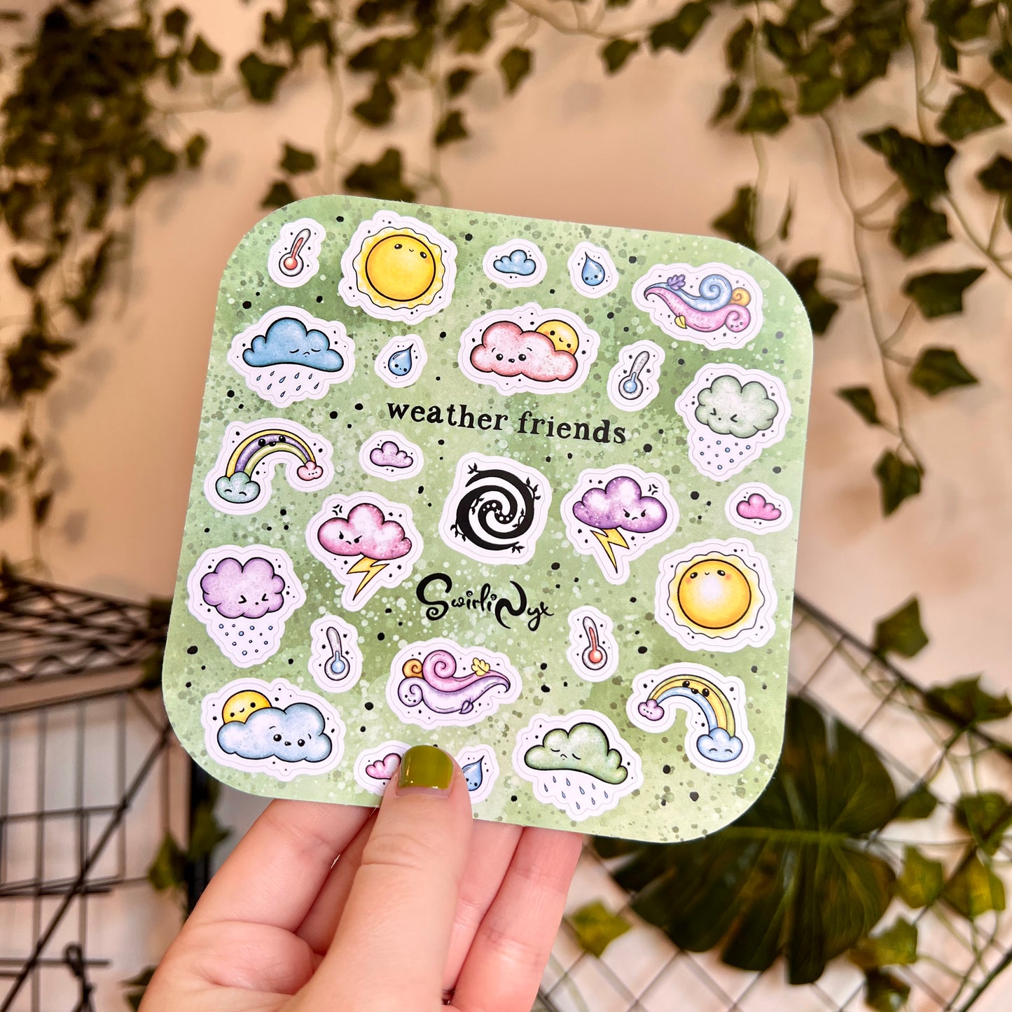 Pastel Weather Friends Sticker Sheet