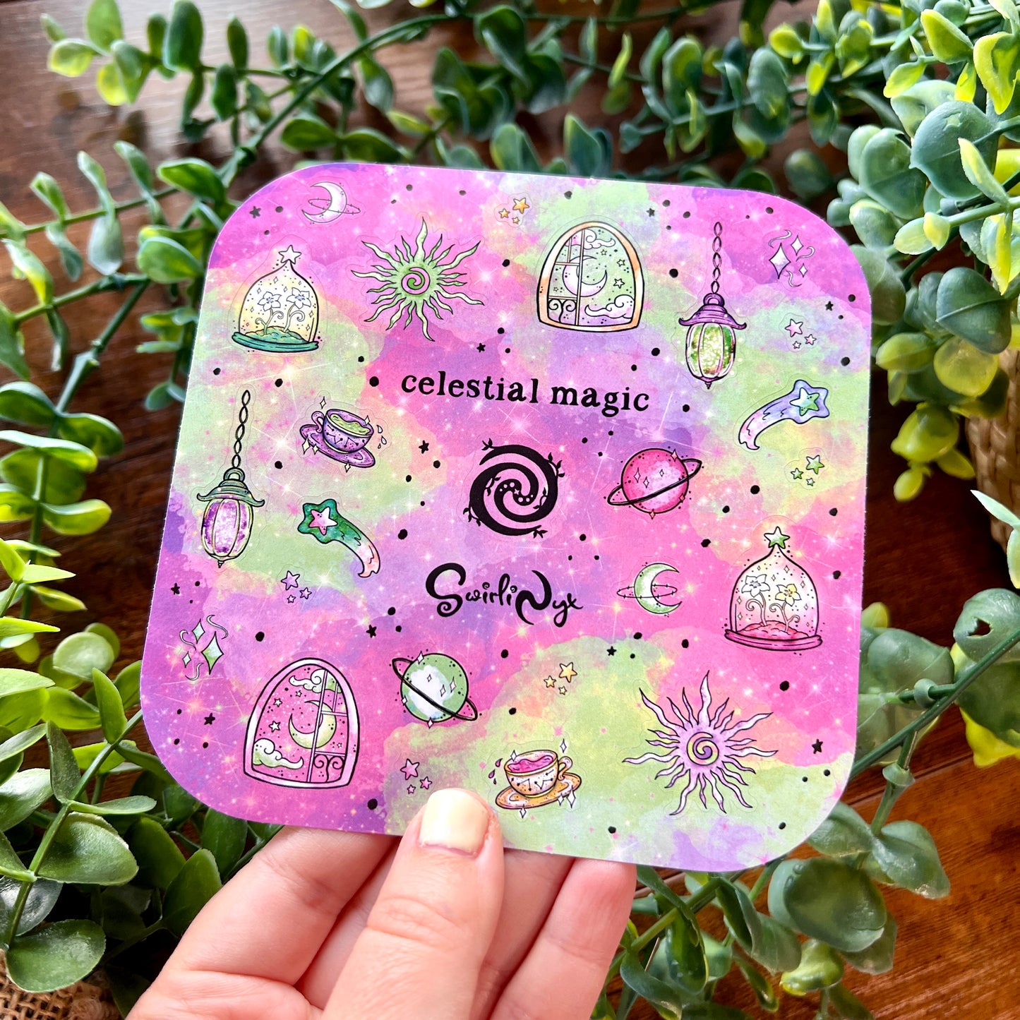Pastel Celestial Magic Sticker Sheet