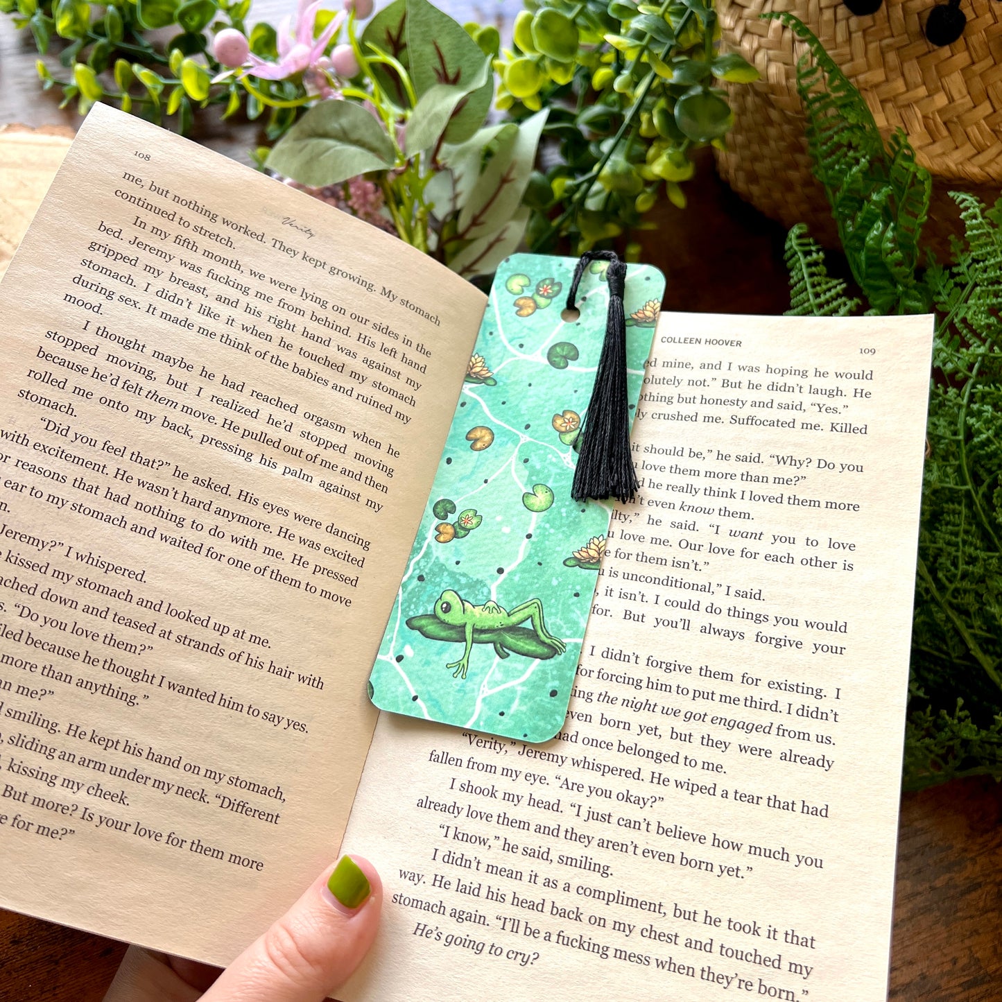 SECOND Classic Lily Pad Frog Bookmark