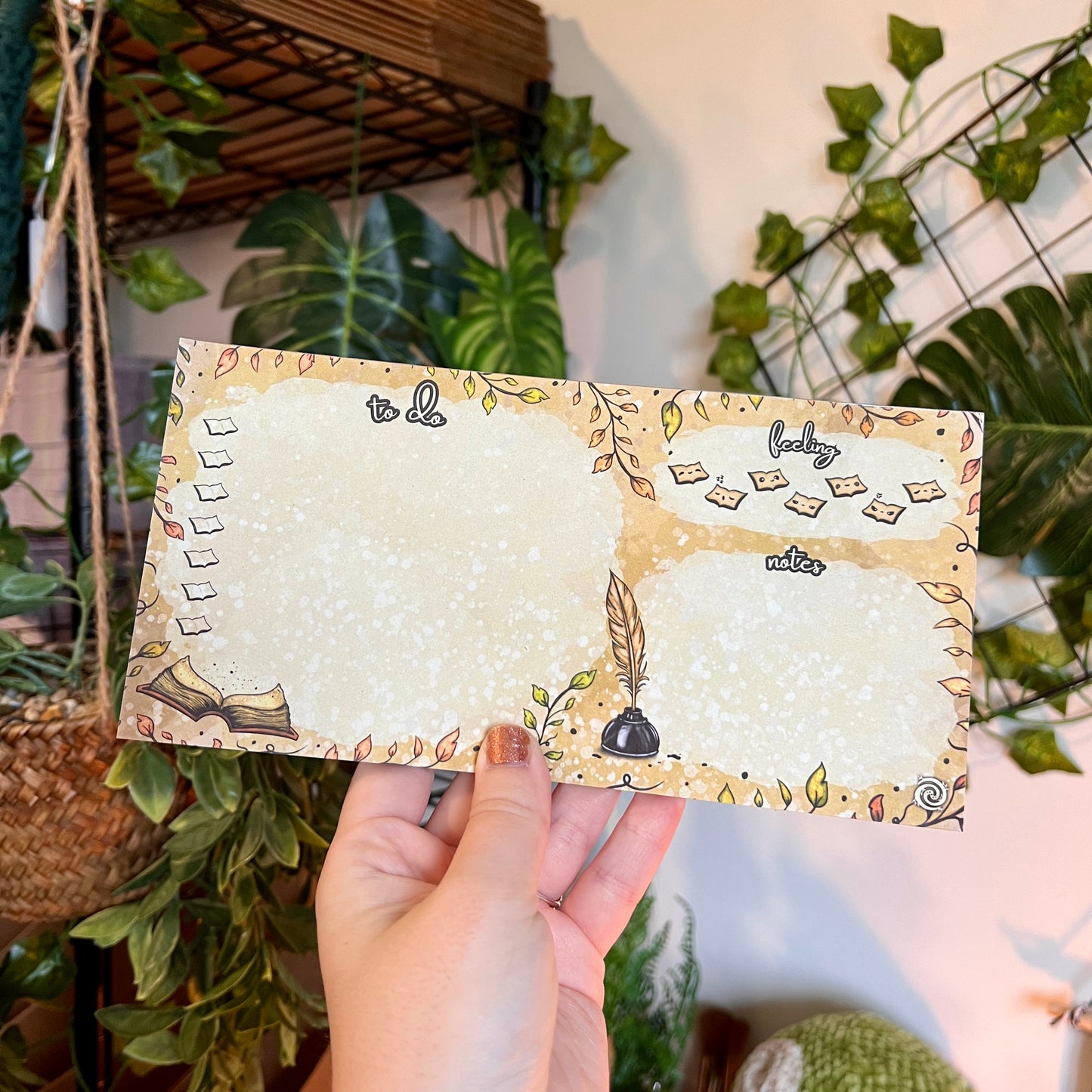 Ink and Quill Notepad Set