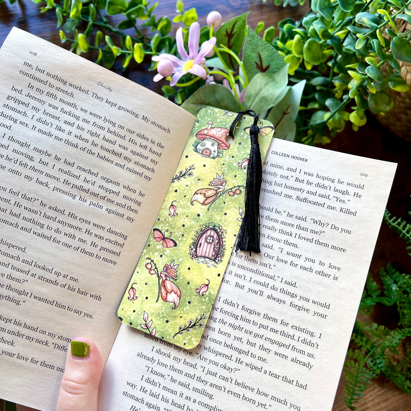 SECOND Red Magic Garden Bookmark
