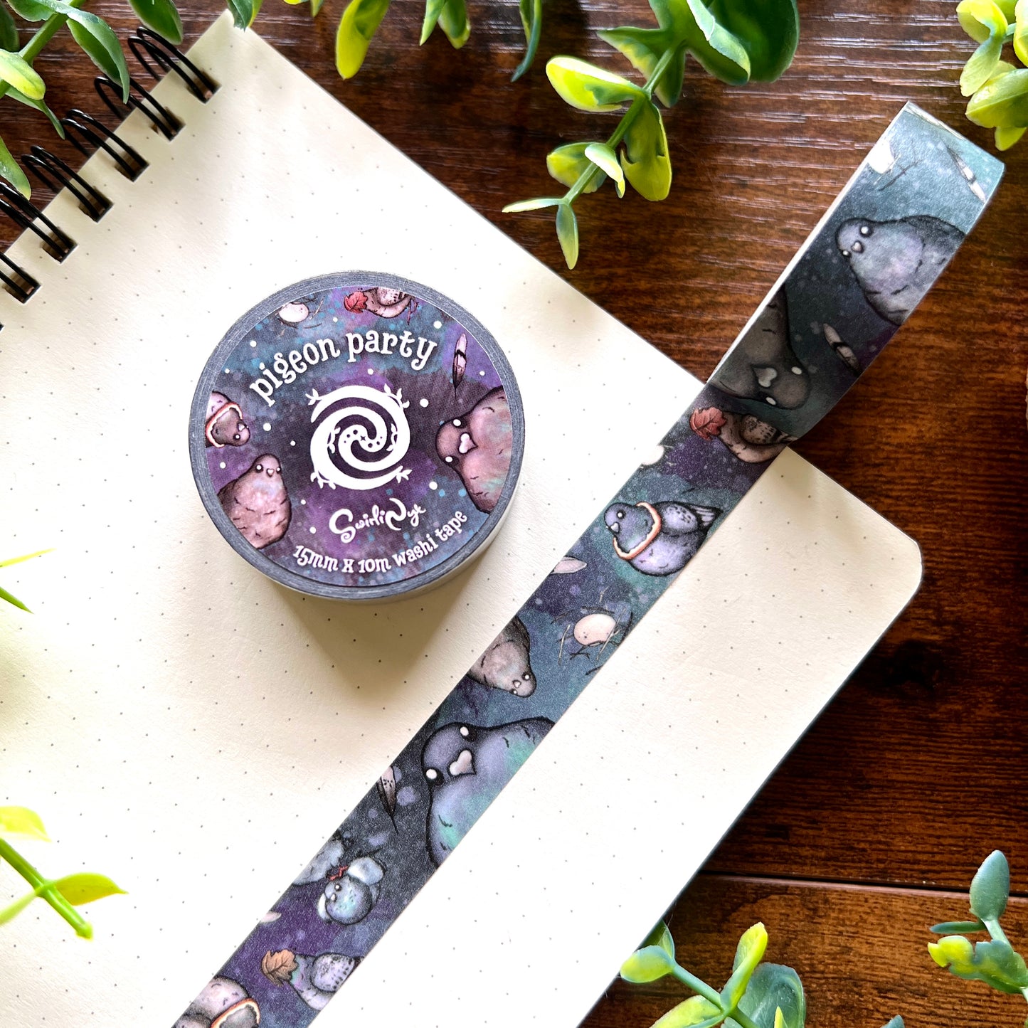 Pigeon Party Washi Tape