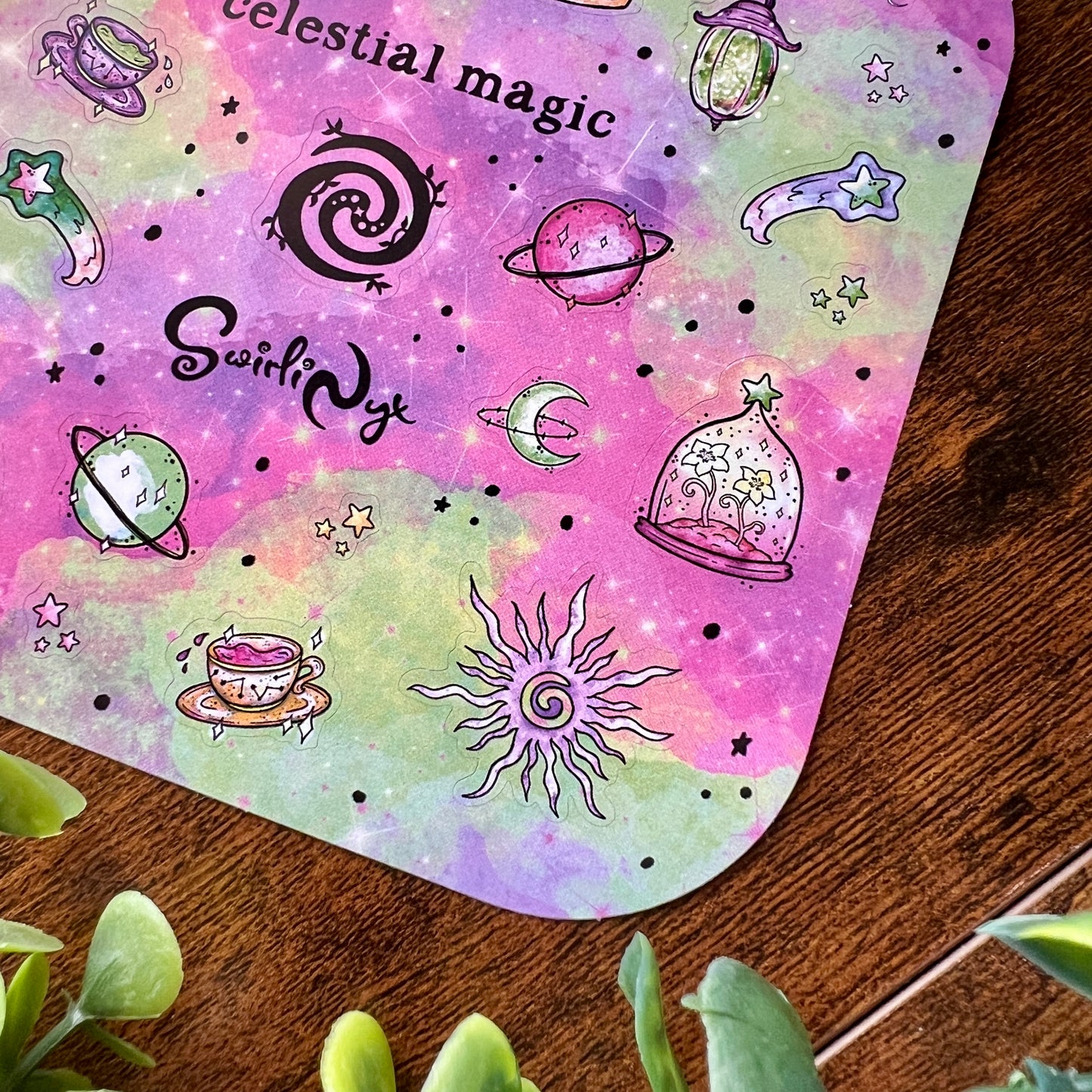 Pastel Celestial Magic Sticker Sheet