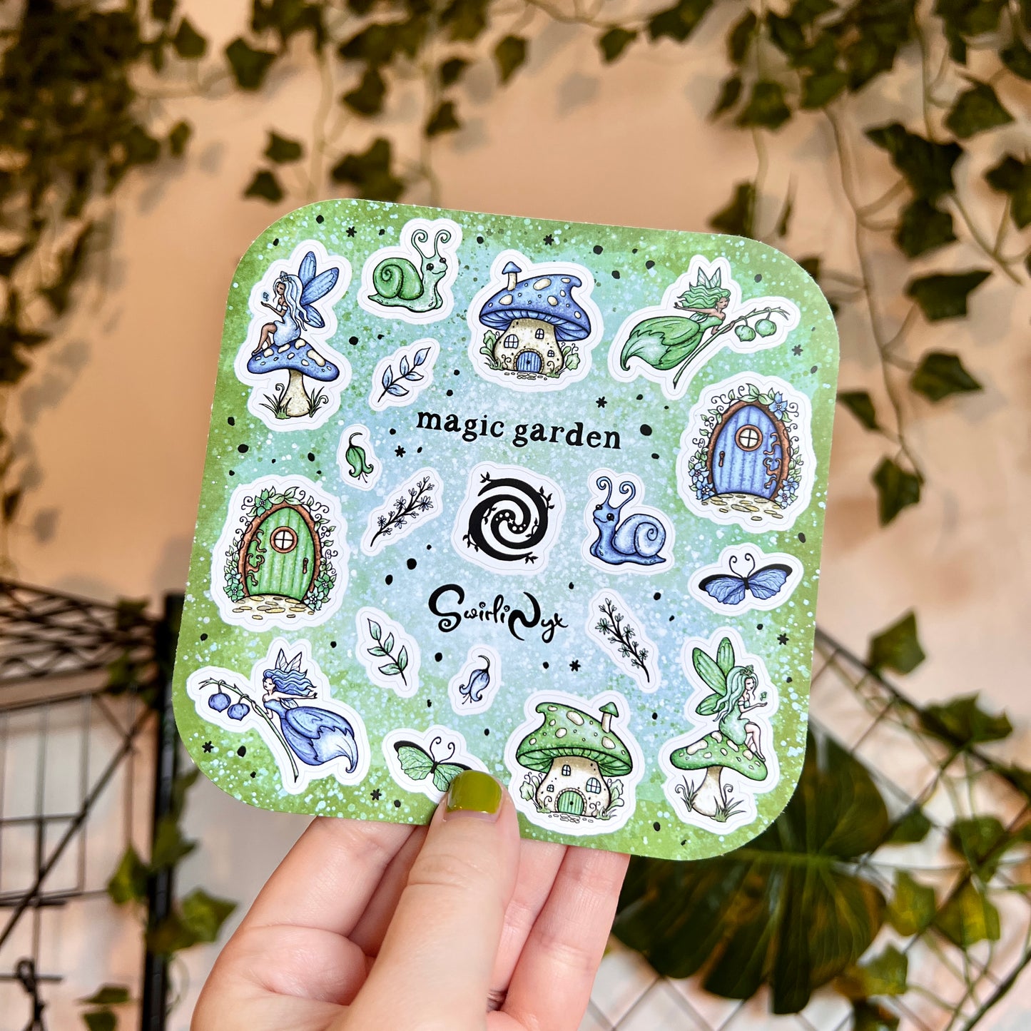 Blue Magic Garden Sticker Sheet