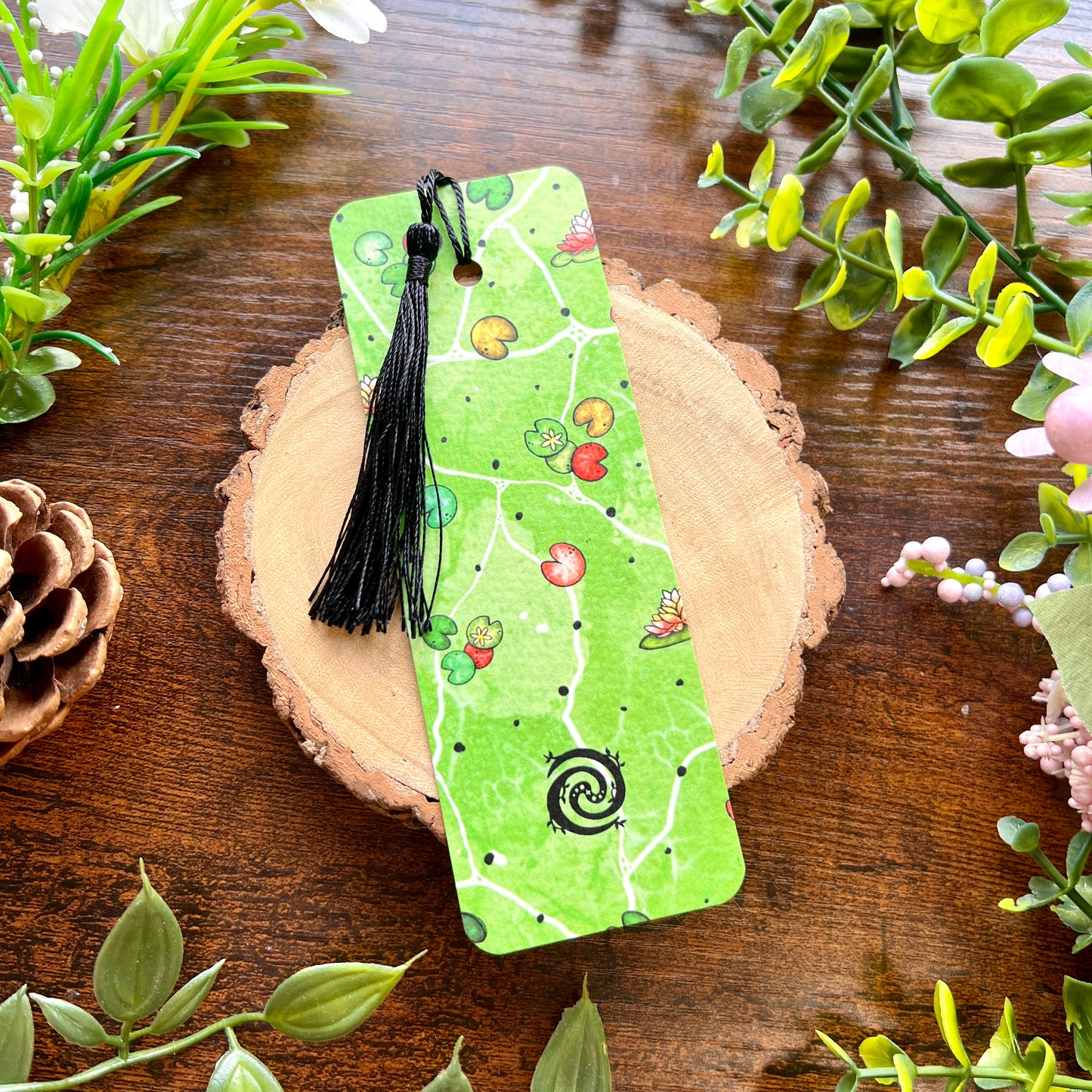 SECOND Tropical Lily Pad Frog Bookmark