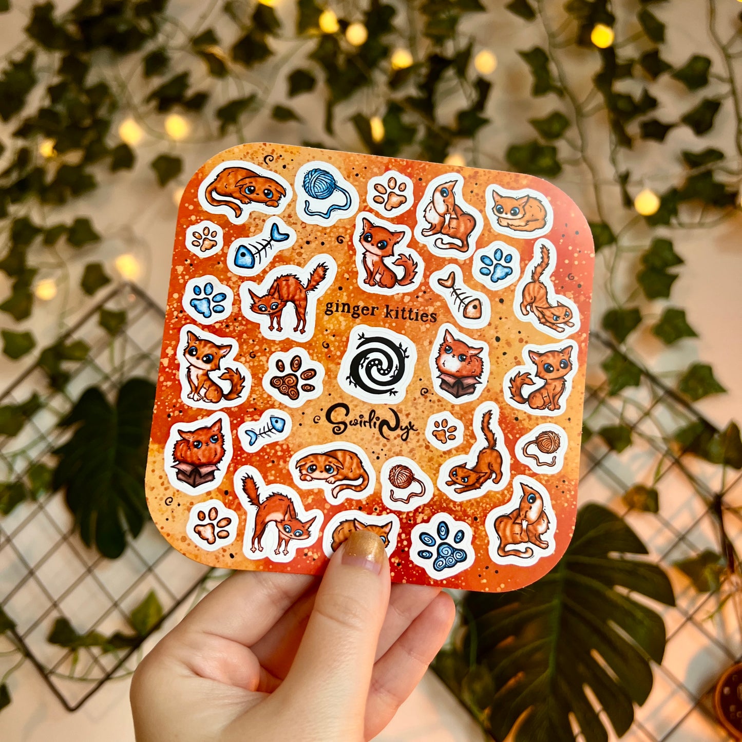 Ginger Kitties Sticker Sheet