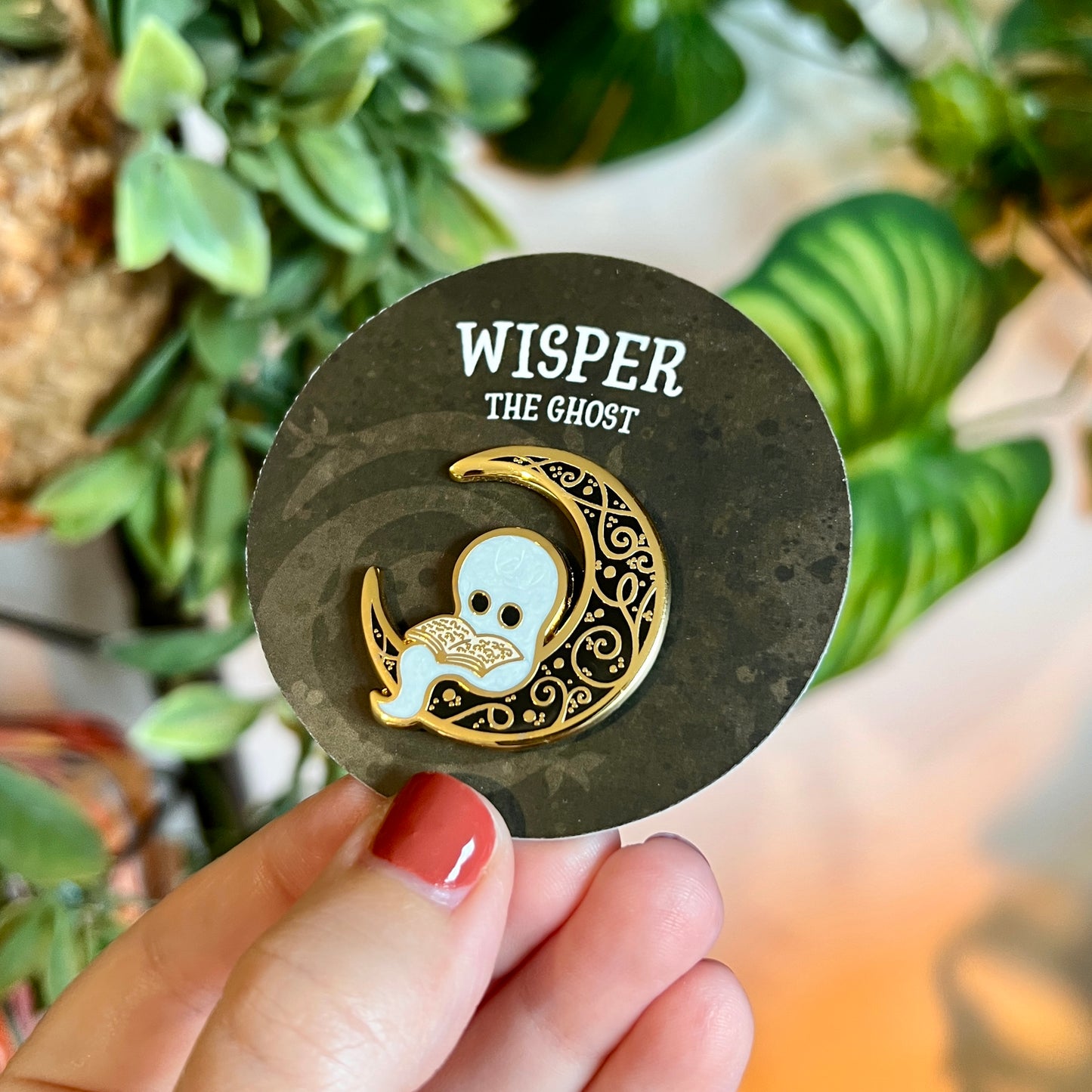 Wisper the Ghost Enamel Pin