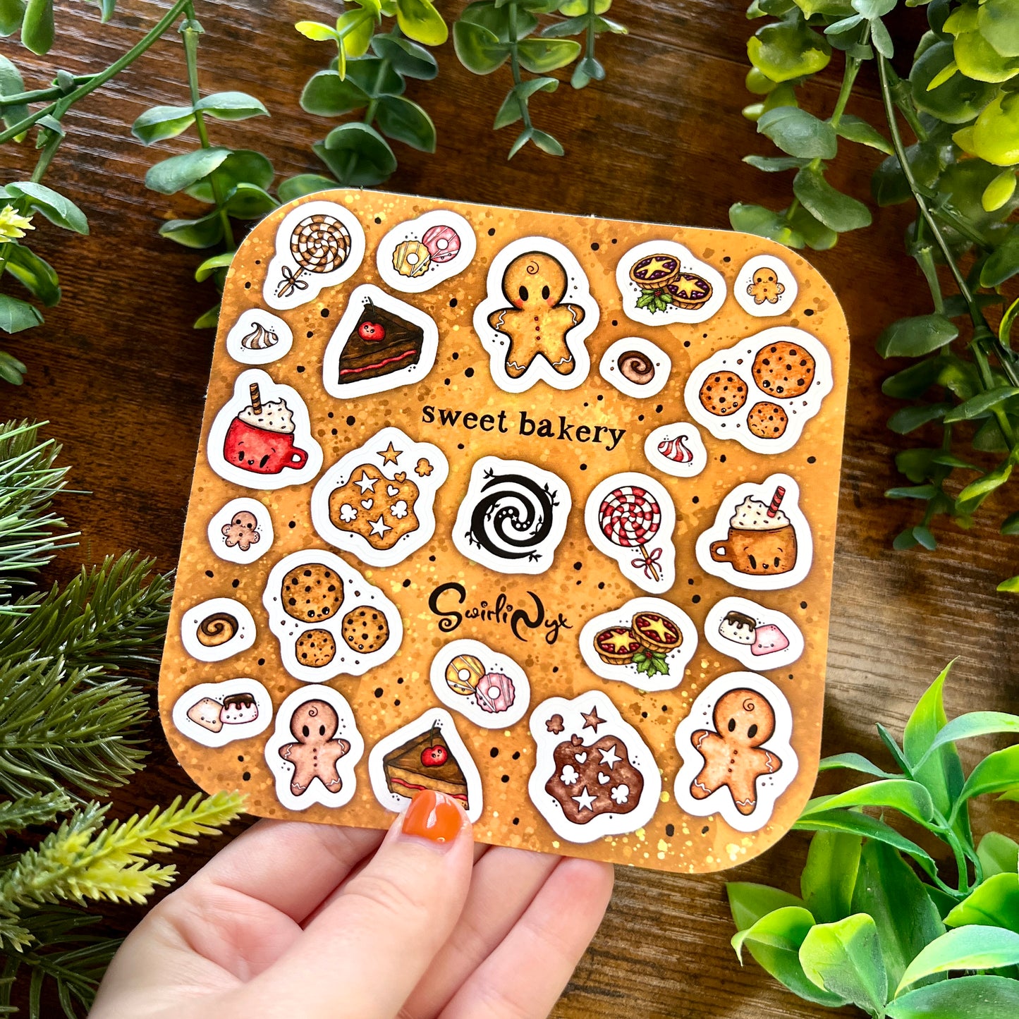 Golden Brown Sweet Bakery Sticker Sheet