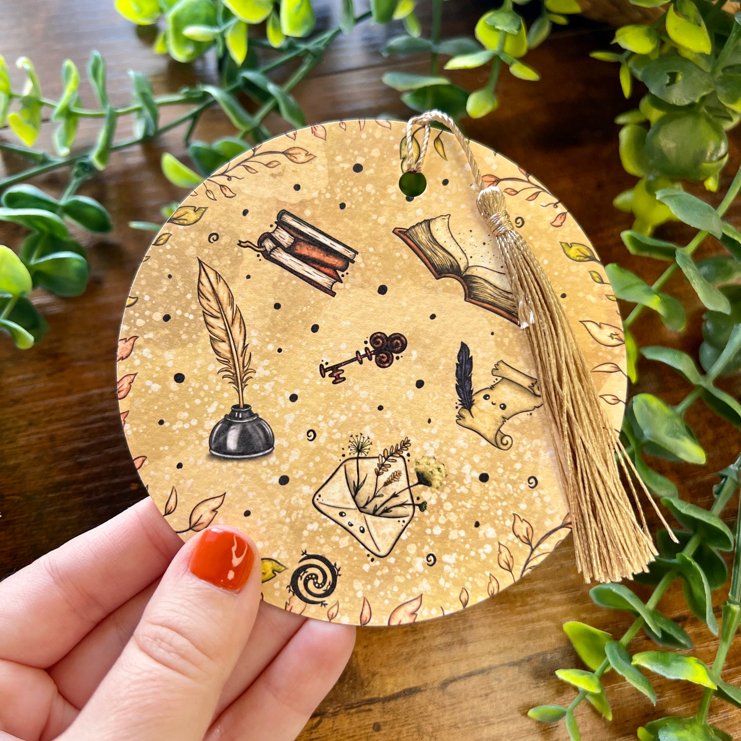 Book and Quill Bookmark