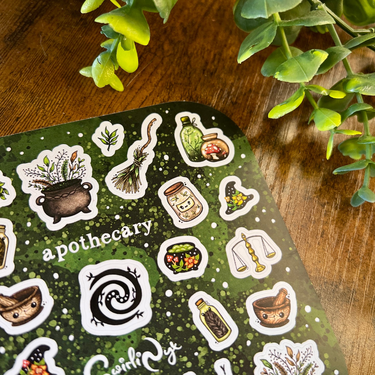 Green Apothecary Sticker Sheet