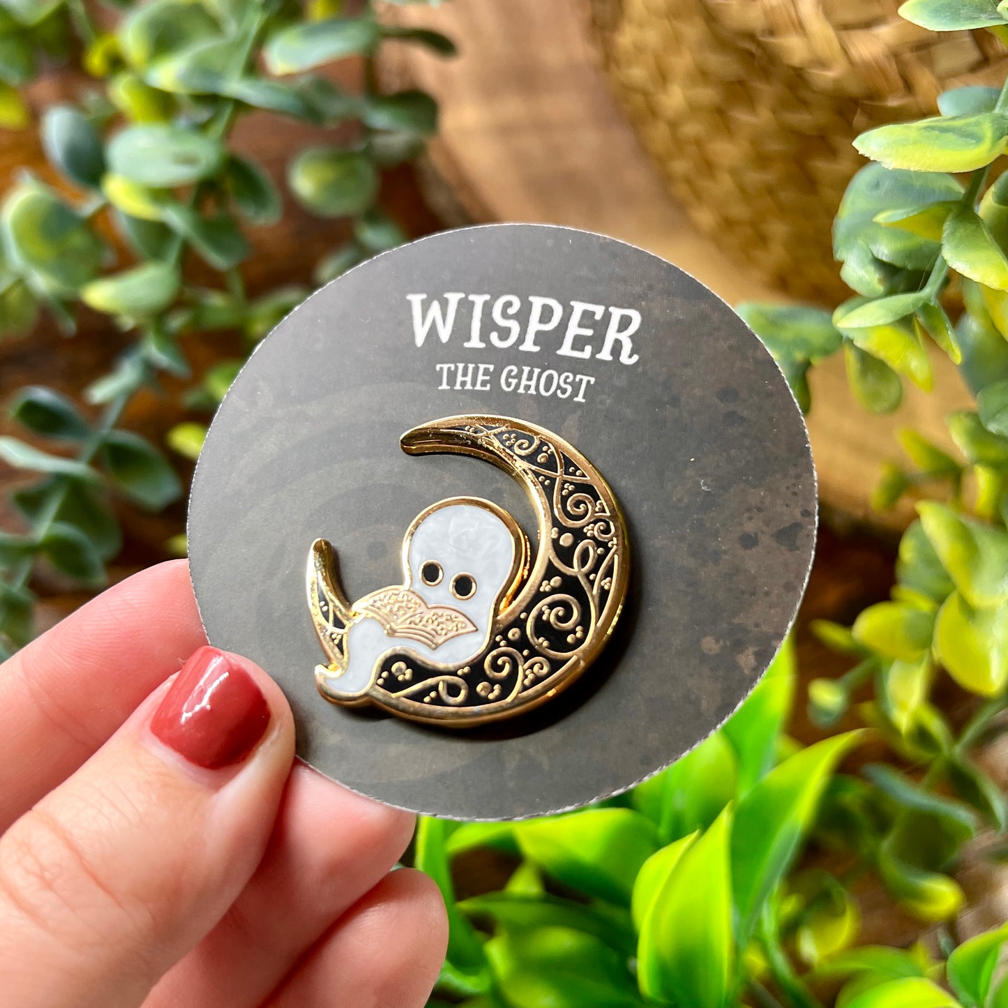 Wisper the Ghost Enamel Pin