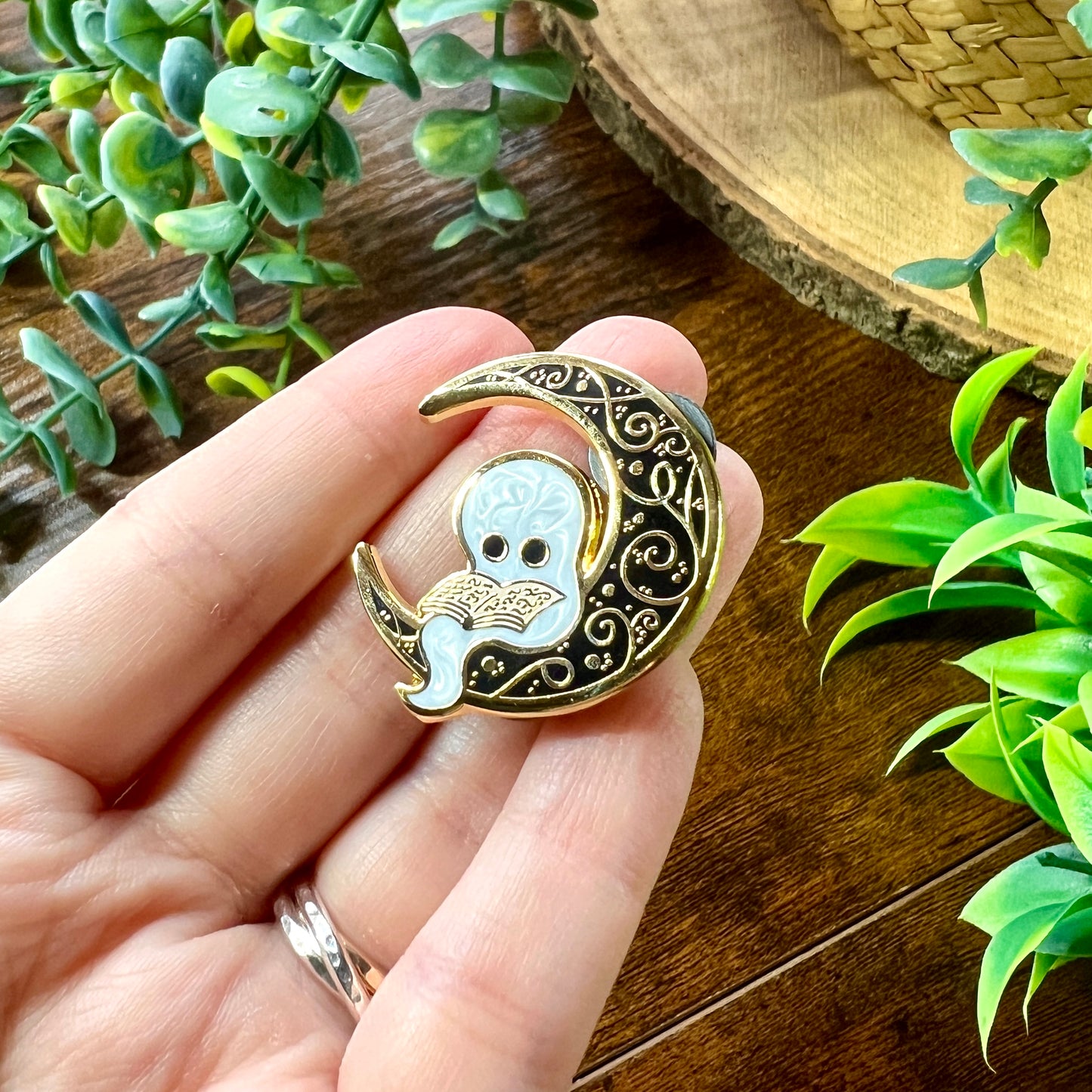 Wisper the Ghost Enamel Pin