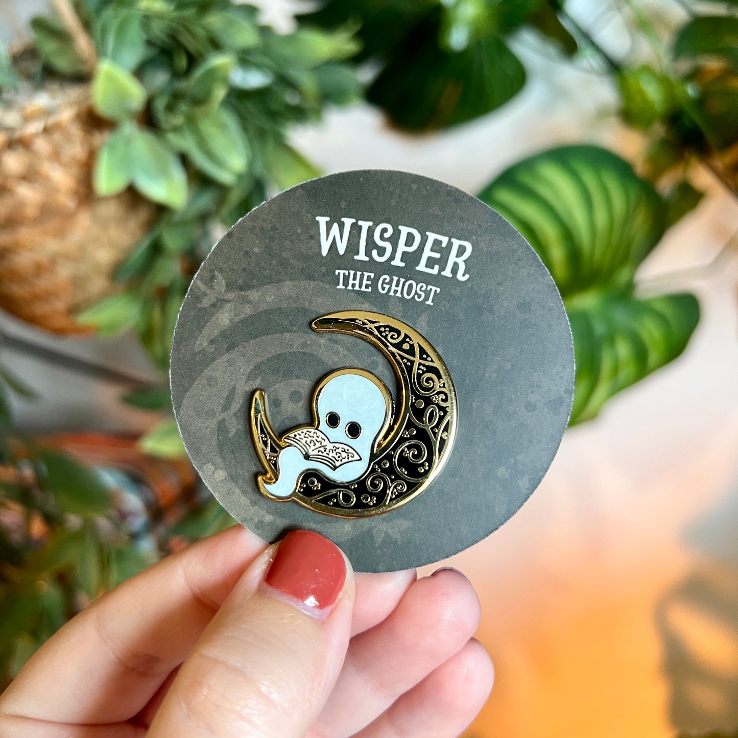 Wisper the Ghost Enamel Pin