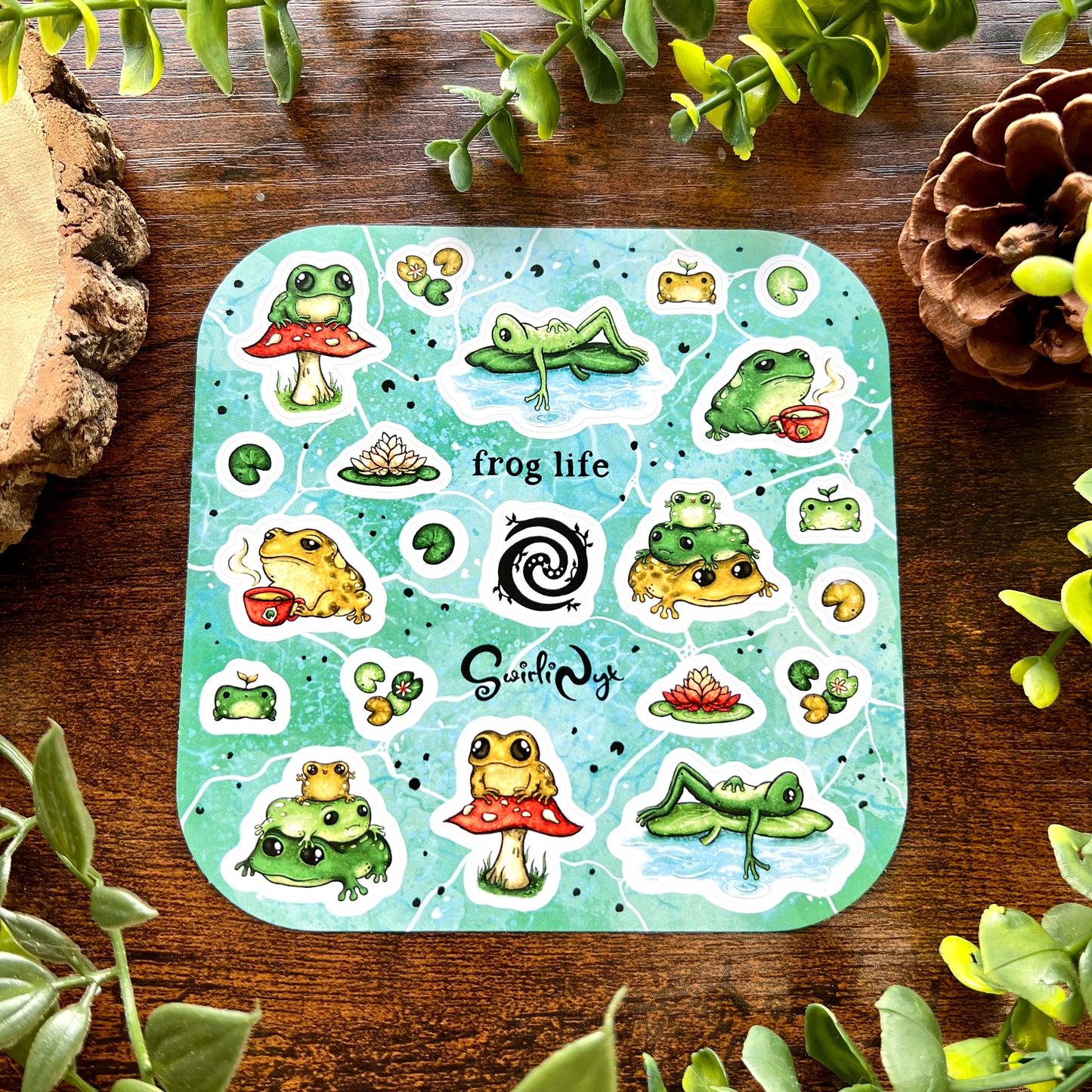 Classic Frog Life Sticker Sheet