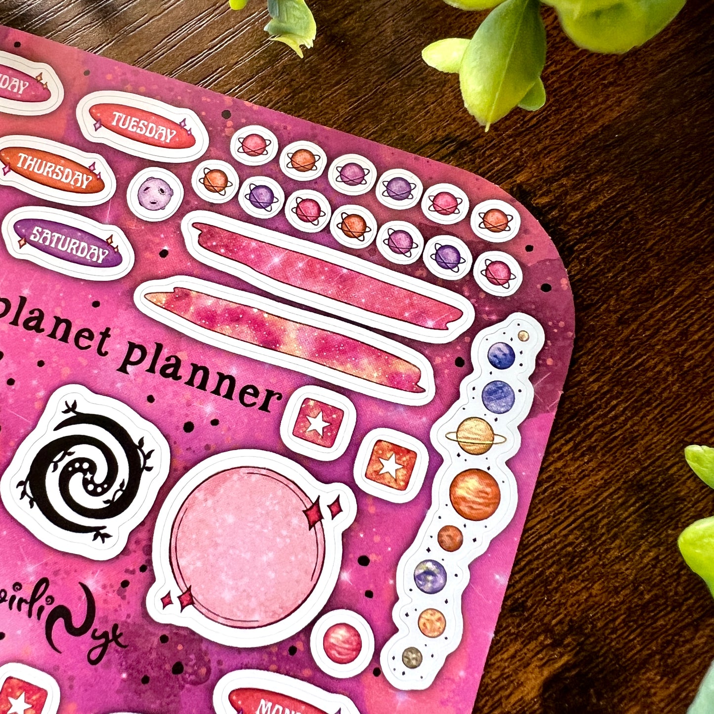 Planet Planner Sticker Sheet
