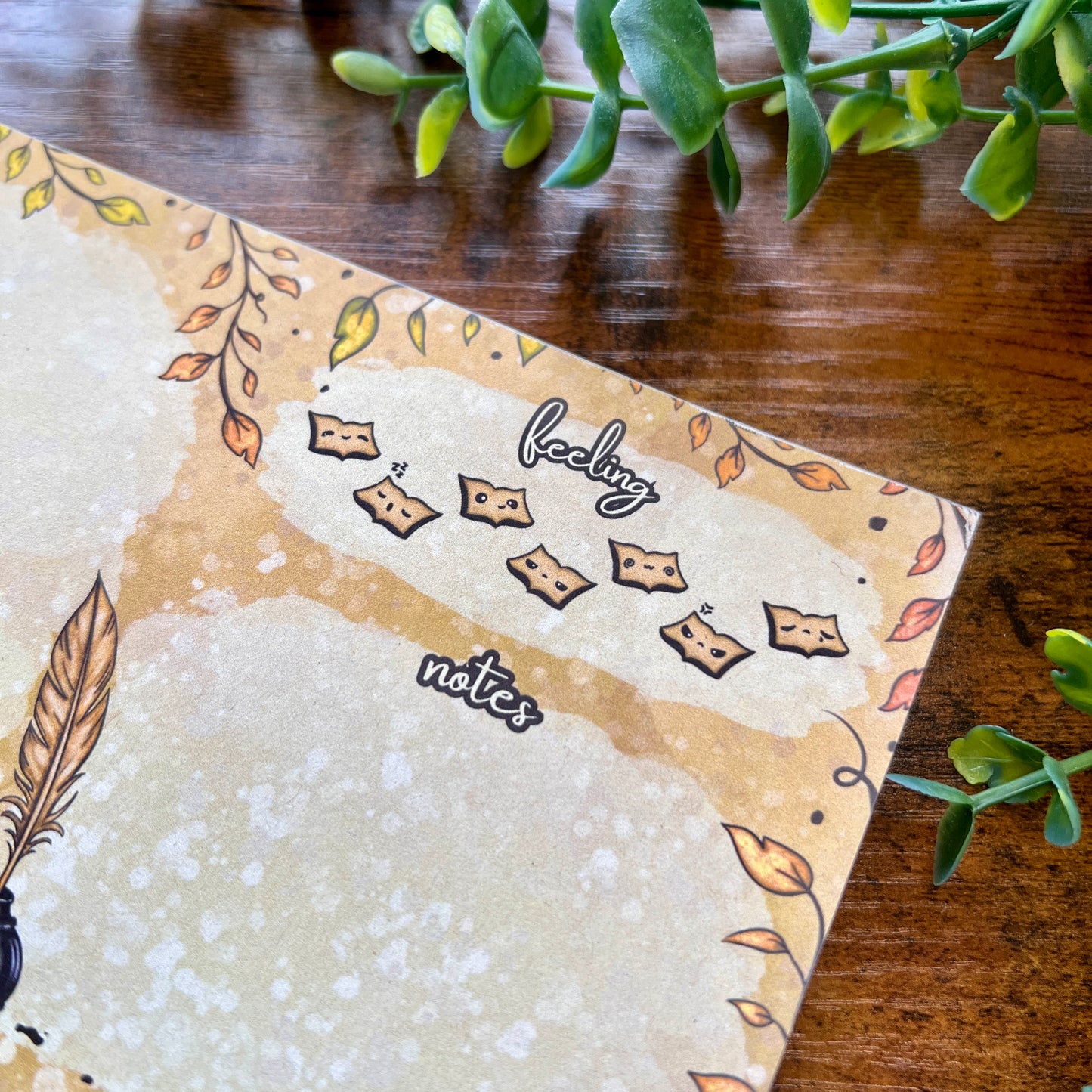 Ink and Quill Notepad Set