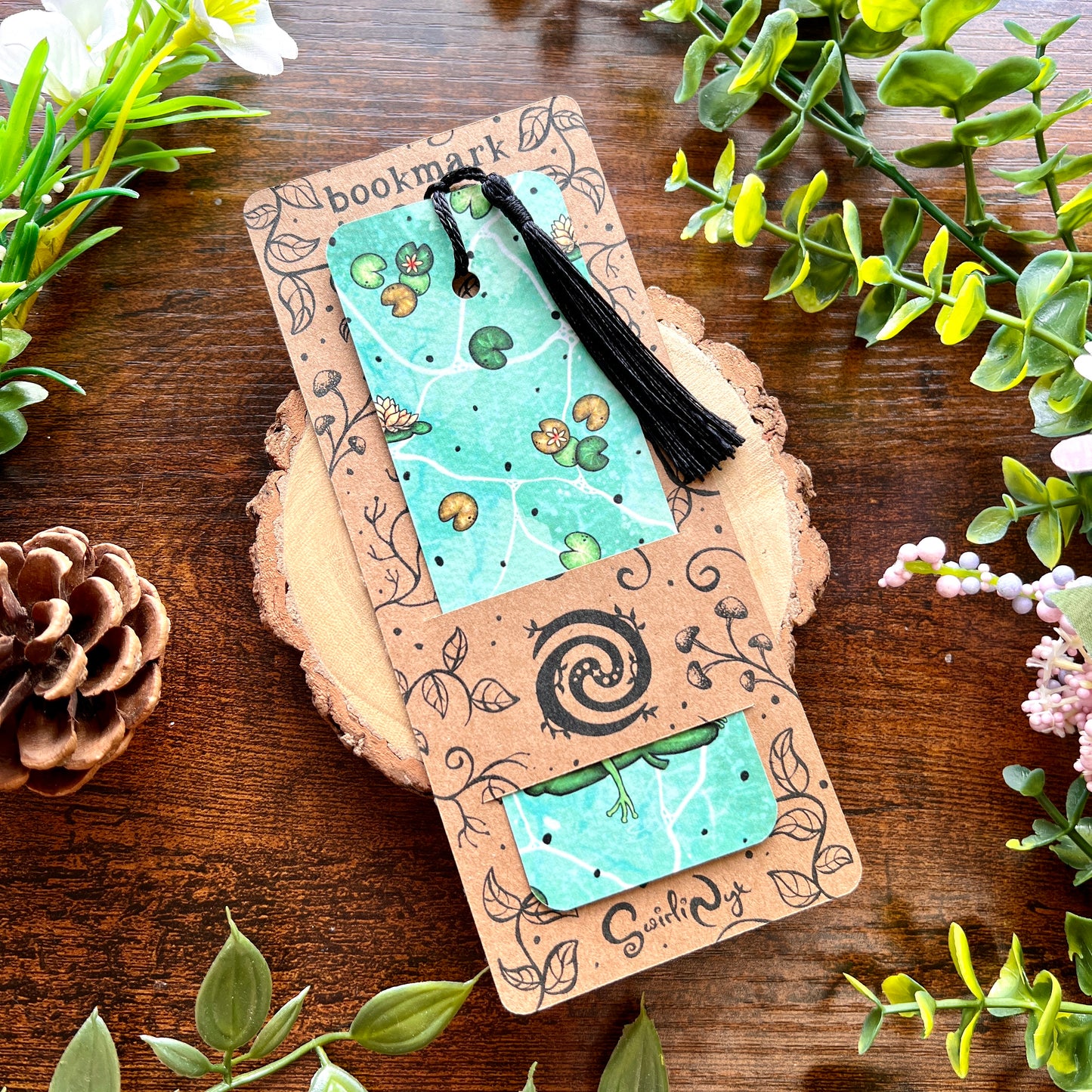 SECOND Classic Lily Pad Frog Bookmark