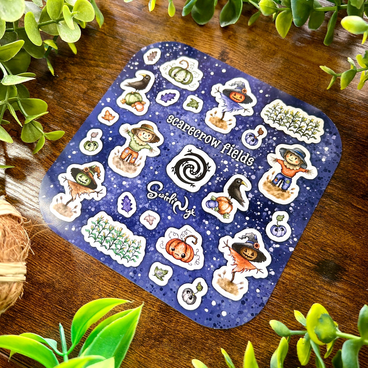 Dark Scarecrow Fields Sticker Sheet