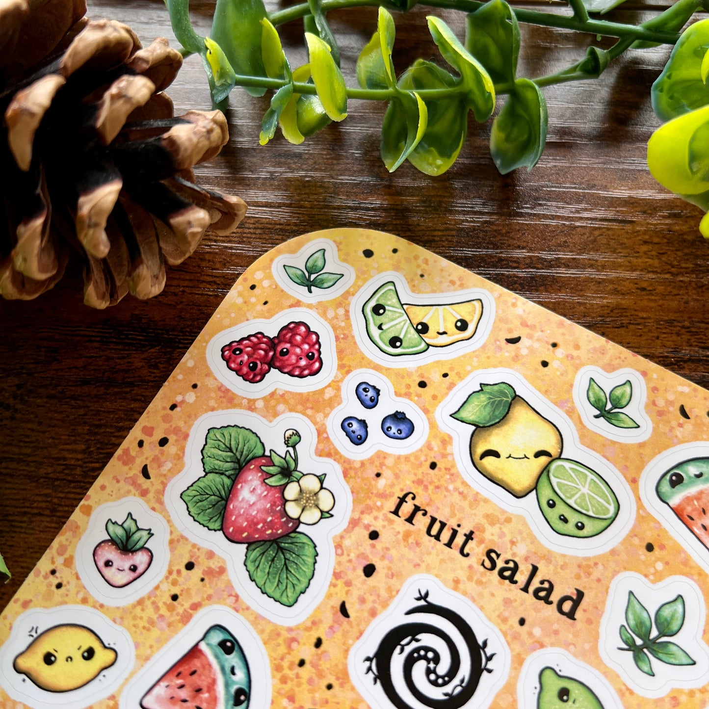 Pastel Fruit Salad Sticker Sheet