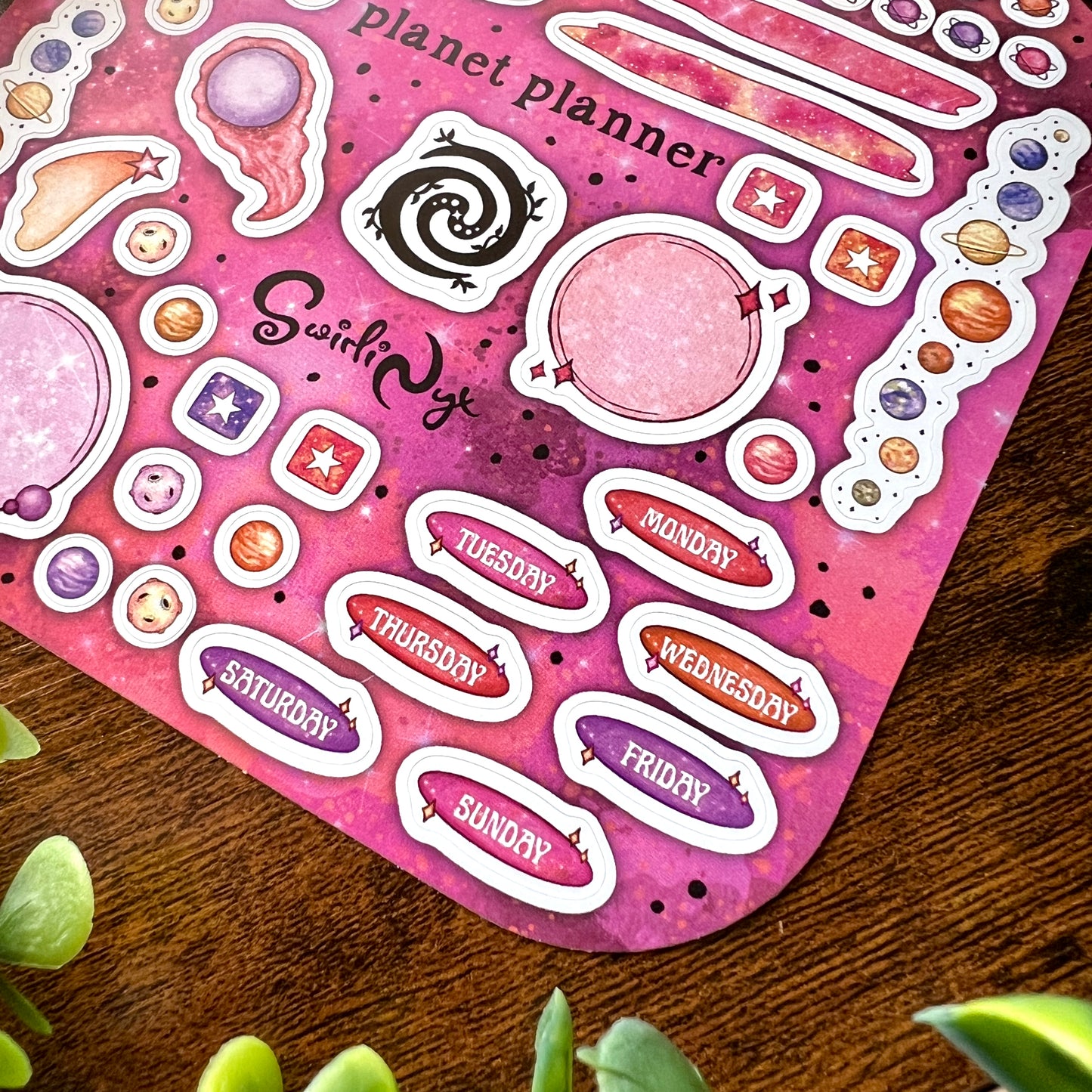 Planet Planner Sticker Sheet
