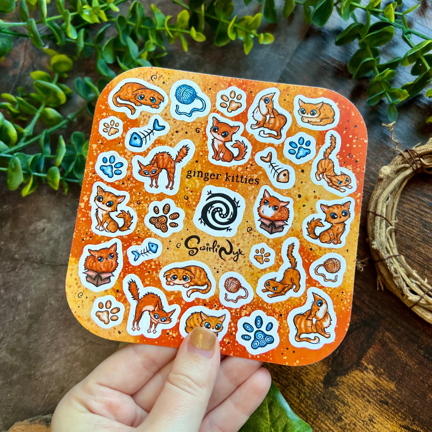 Ginger Kitties Sticker Sheet
