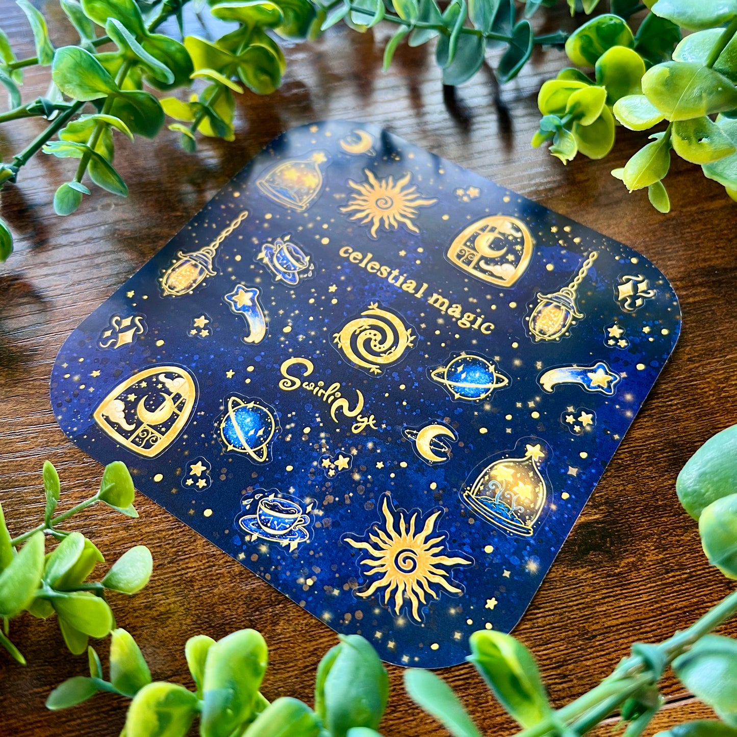 Navy Celestial Magic Sticker Sheet