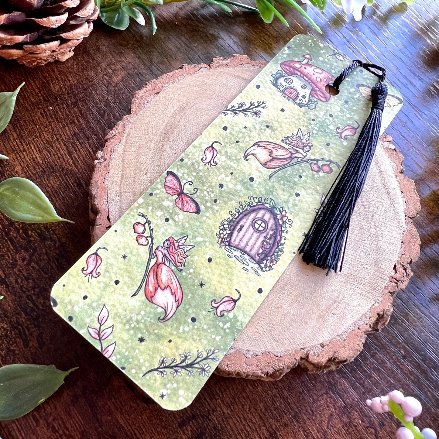 SECOND Red Magic Garden Bookmark