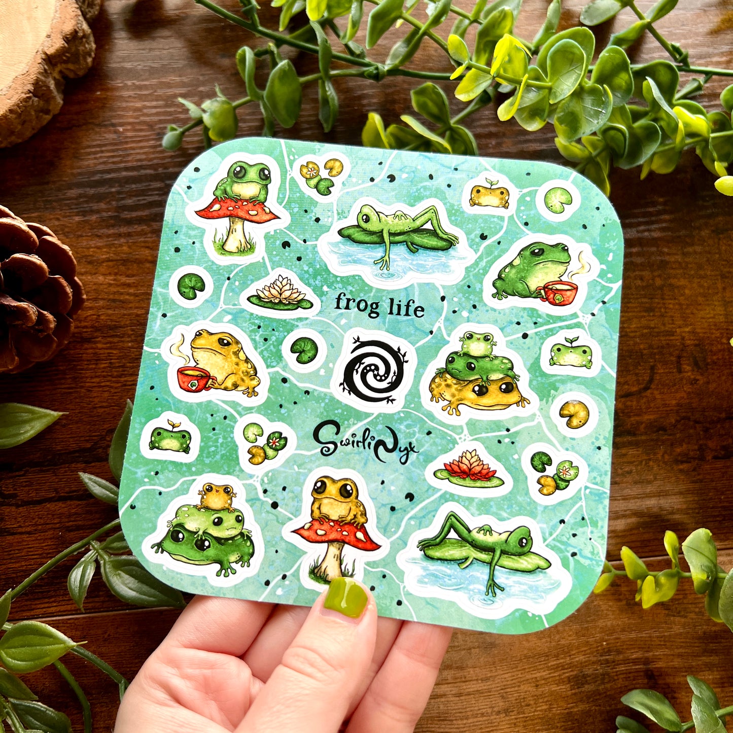 Classic Frog Life Sticker Sheet