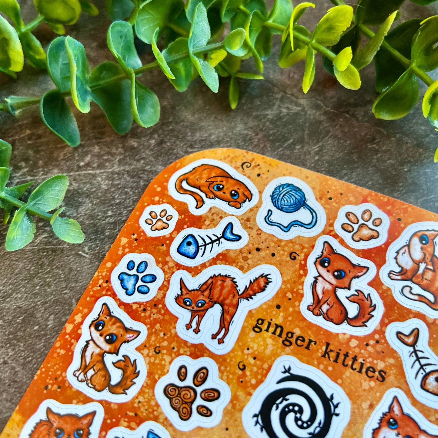 Ginger Kitties Sticker Sheet