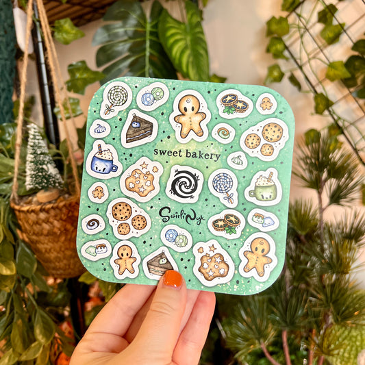 Peppermint Sweet Bakery Sticker Sheet