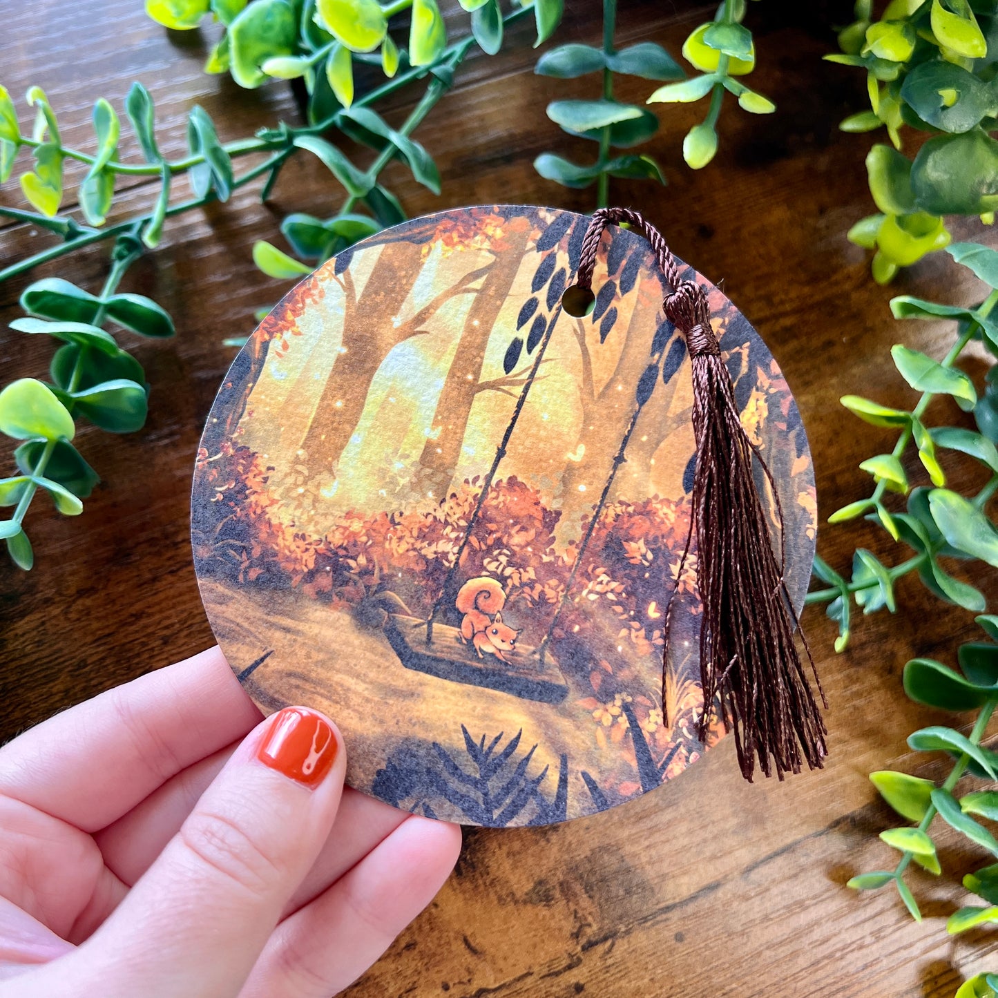 Squirrel Swing Bookmark