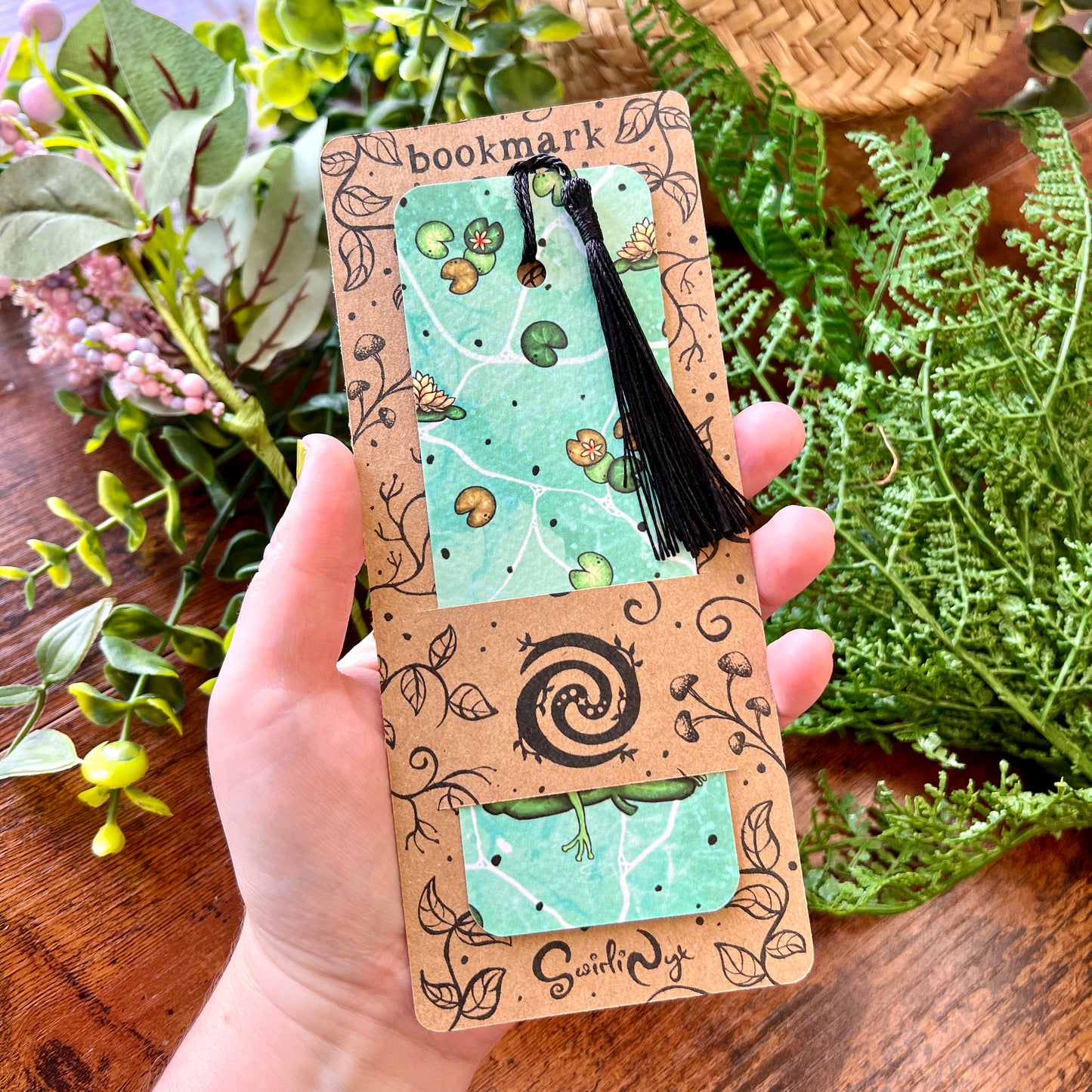 SECOND Classic Lily Pad Frog Bookmark