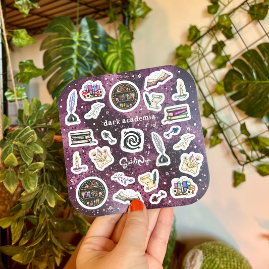 Gothic Dark Academia Sticker Sheet