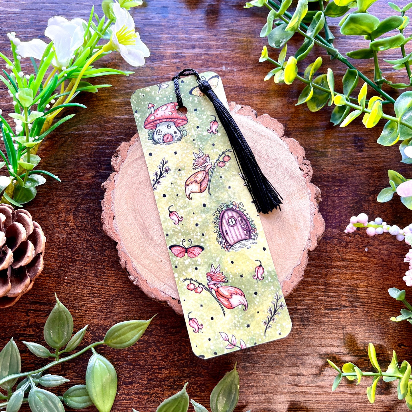 SECOND Red Magic Garden Bookmark