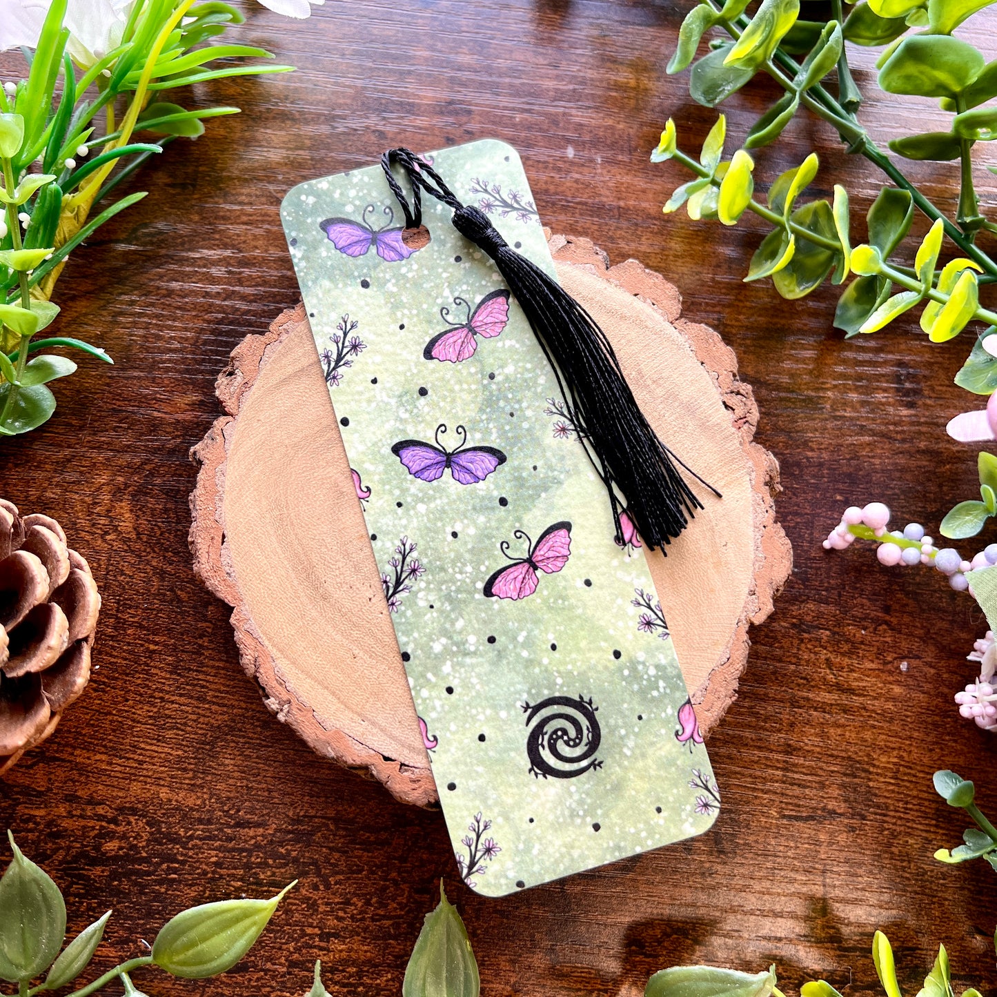 SECOND Purple Mushroom Fairy Bookmark