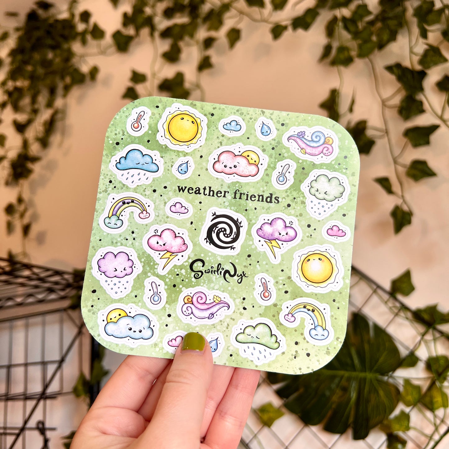 Pastel Weather Friends Sticker Sheet