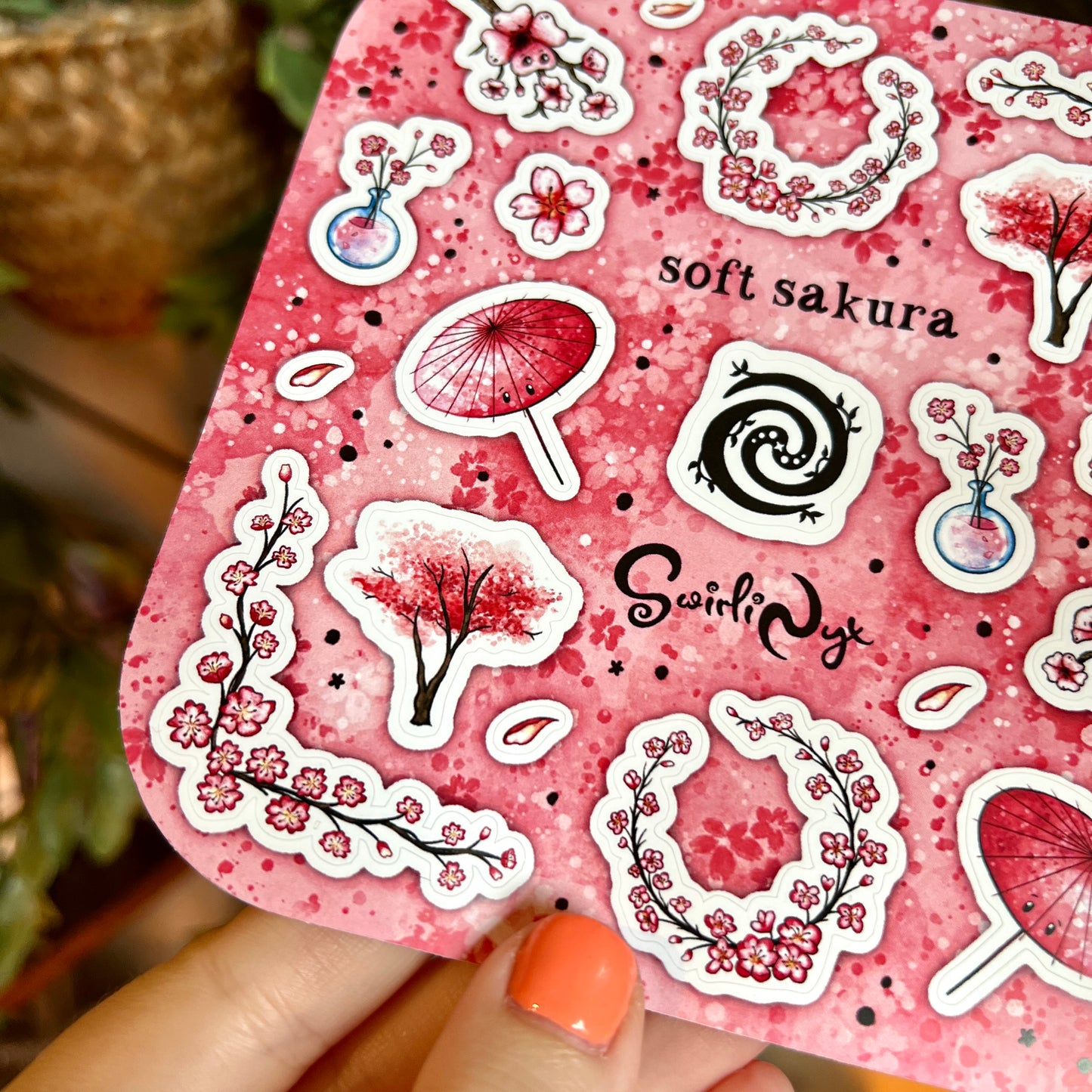 Pink Soft Sakura Sticker Sheet