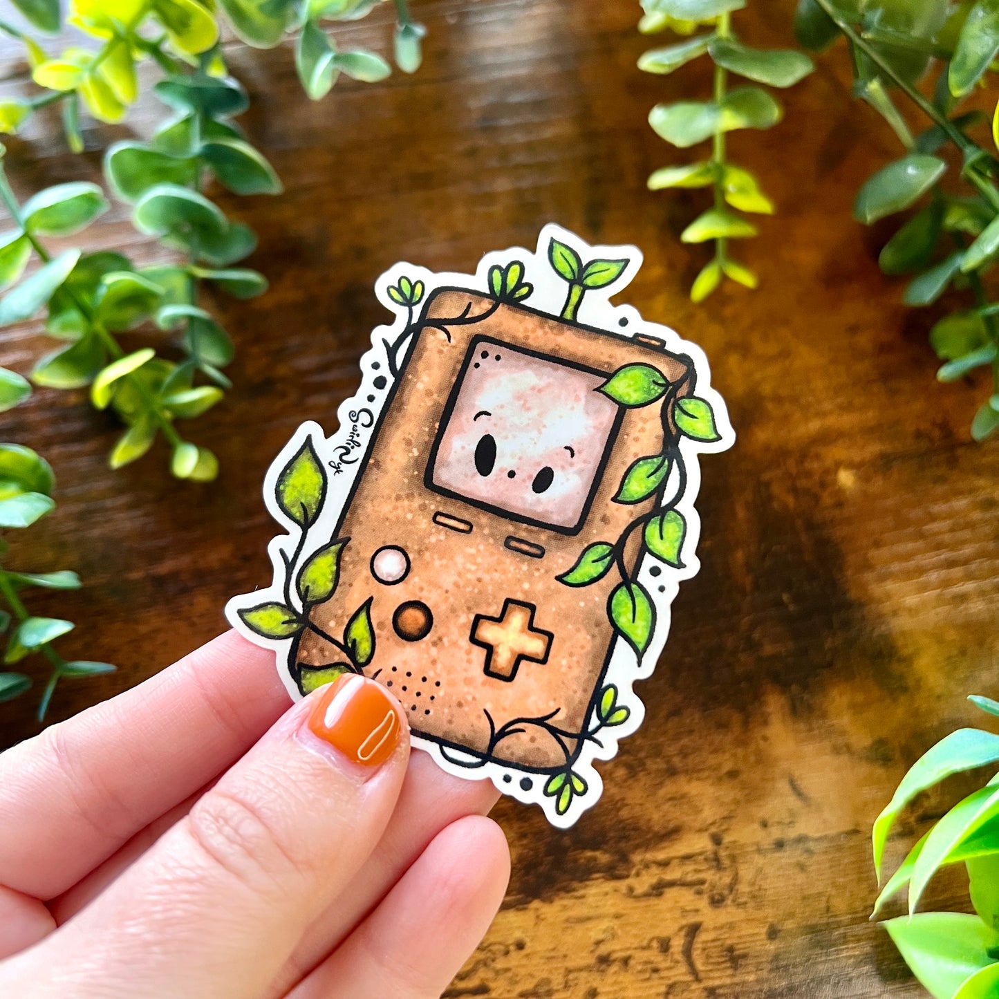Cosy Retro Gamer Clear Sticker