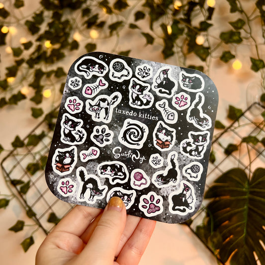 Tuxedo Kitties Sticker Sheet