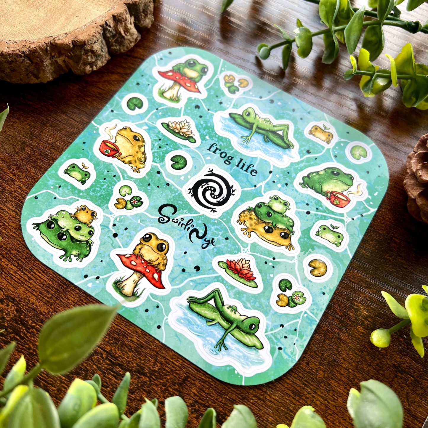 Classic Frog Life Sticker Sheet