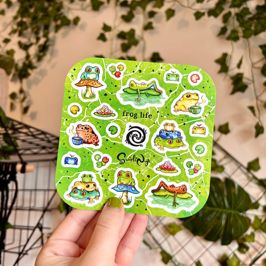Tropical Frog Life Sticker Sheet