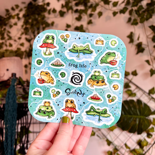 Classic Frog Life Sticker Sheet