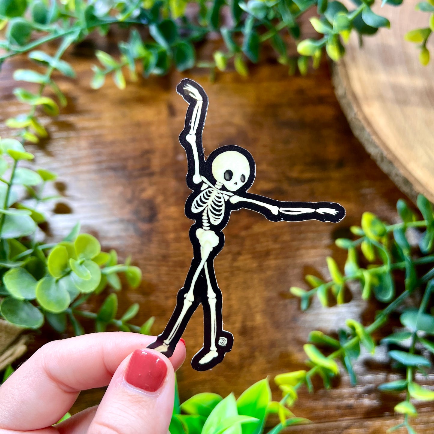 Dancing Skeleton Sticker (Glow in the Dark)