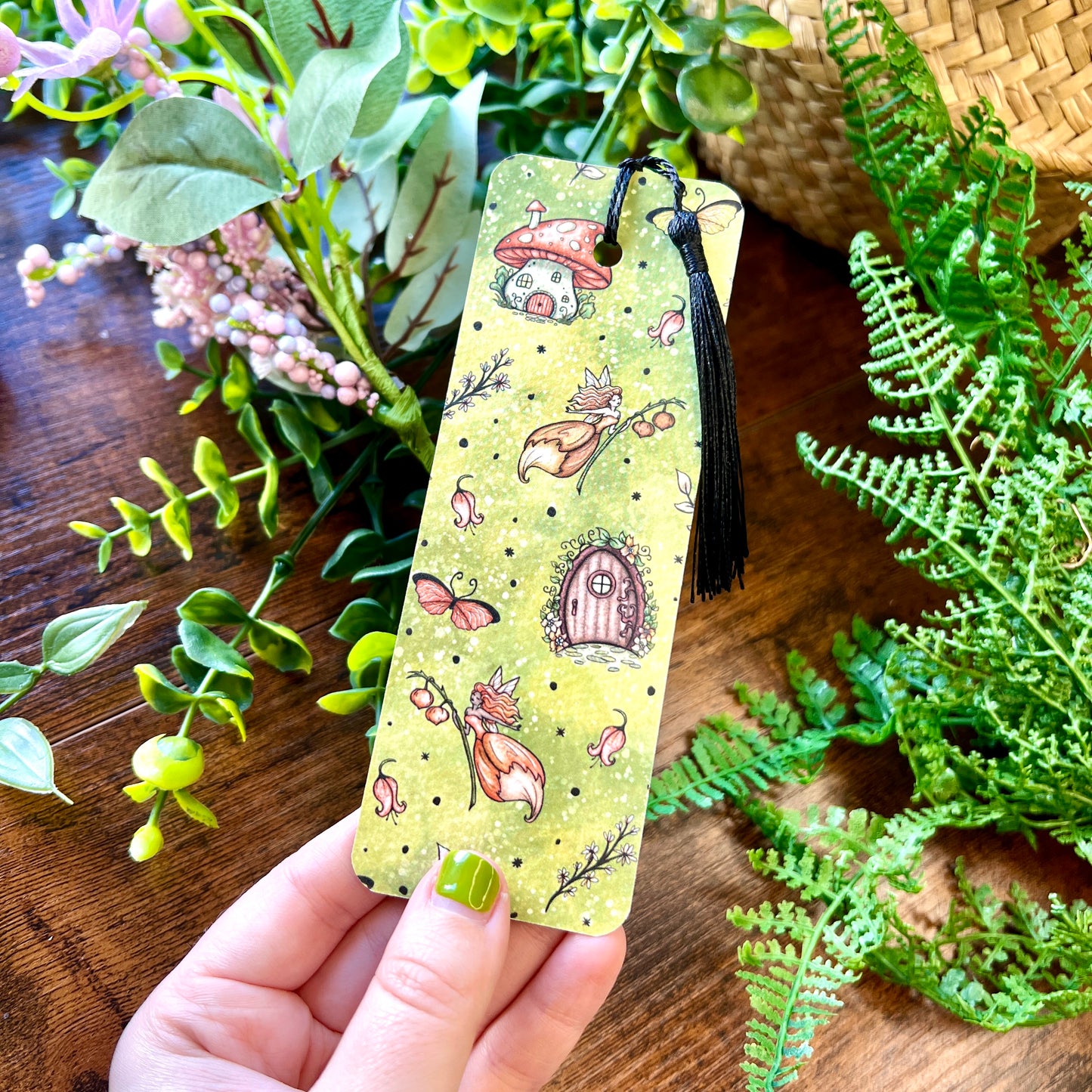 SECOND Red Magic Garden Bookmark