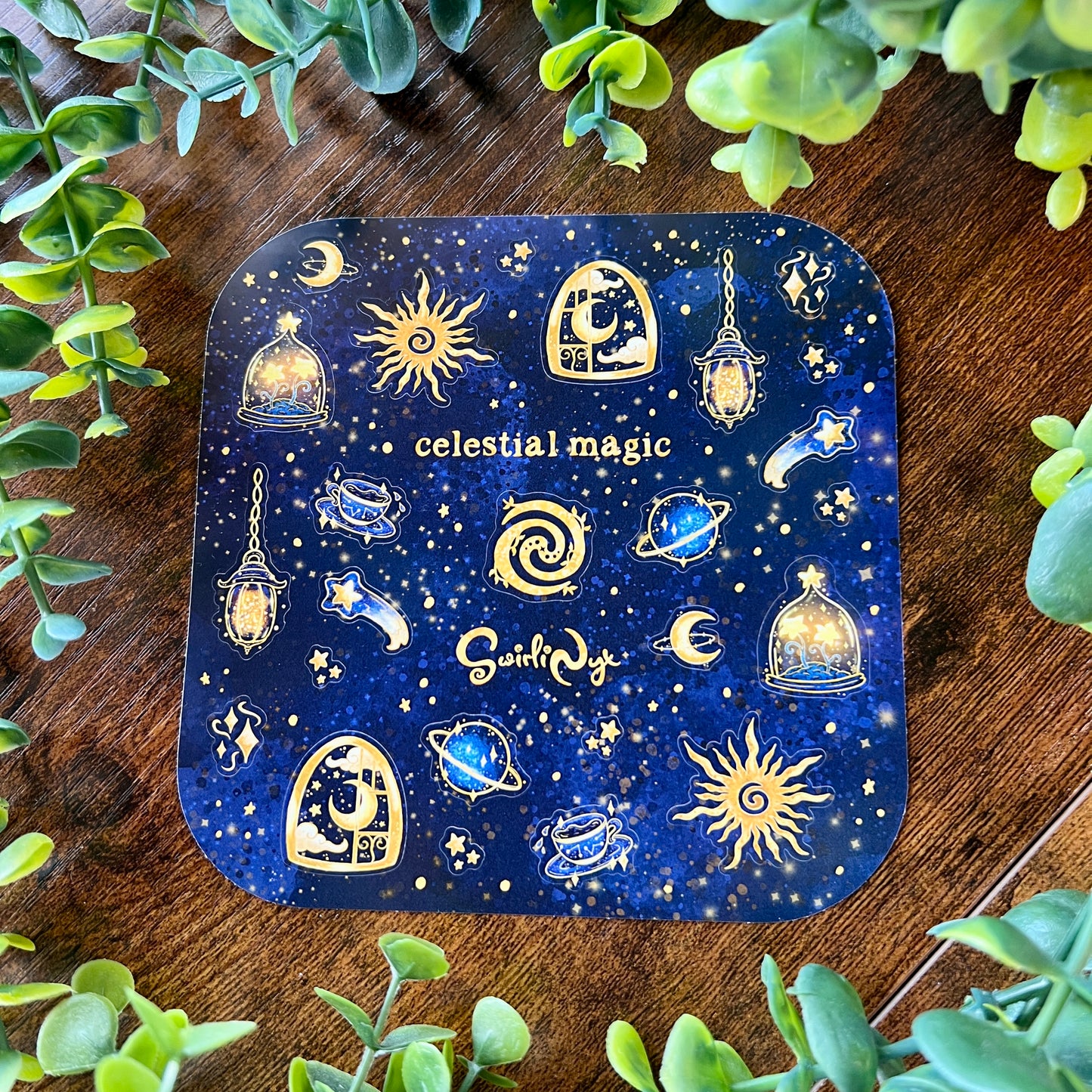 Navy Celestial Magic Sticker Sheet