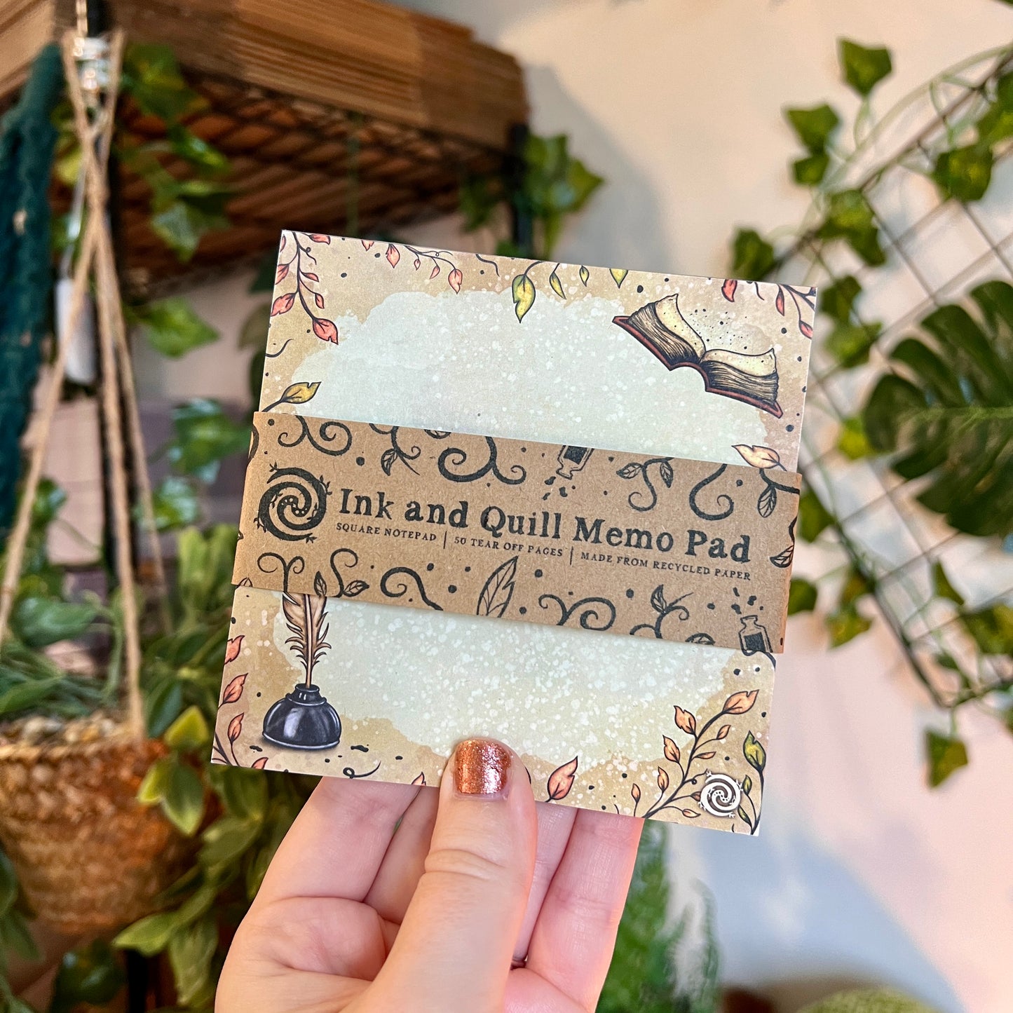 Ink and Quill Memo Pad Small