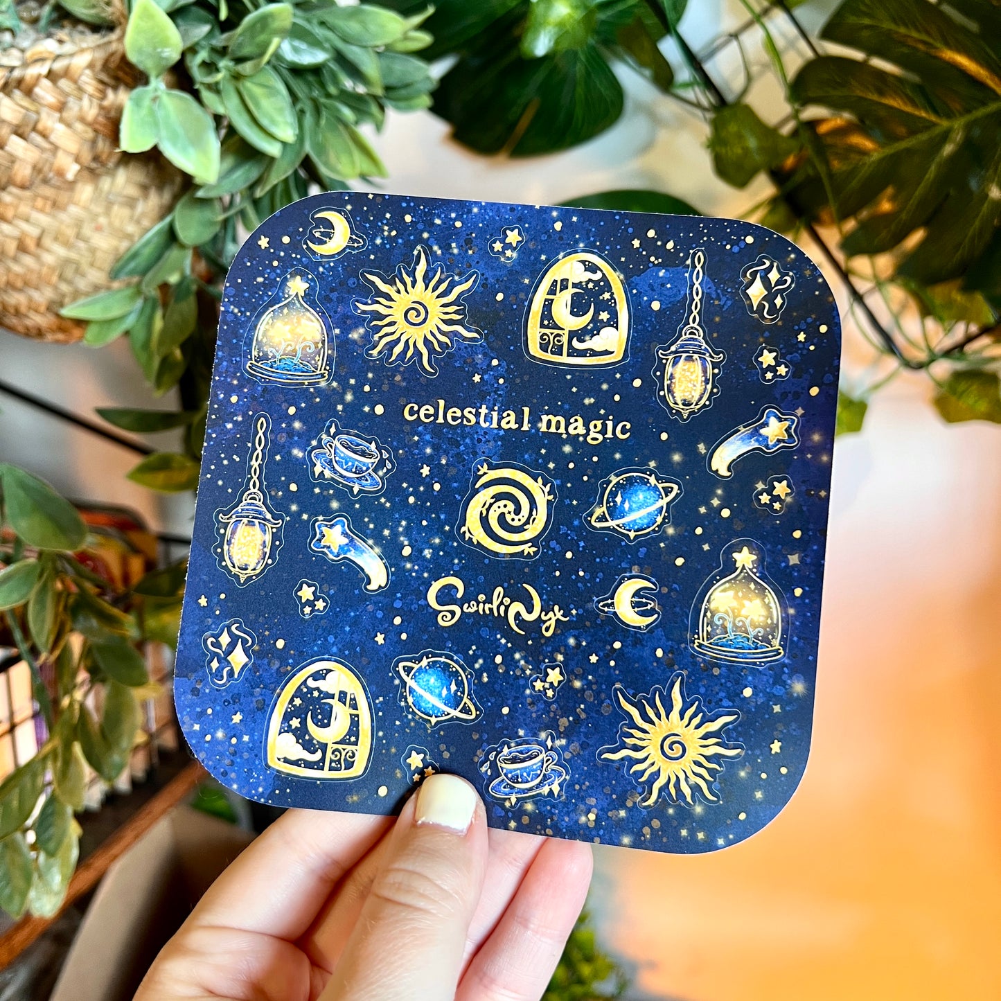 Navy Celestial Magic Sticker Sheet